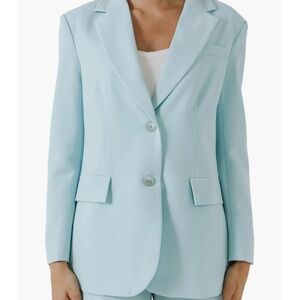 Endless Rose Sky Blue Blazer L - NWT